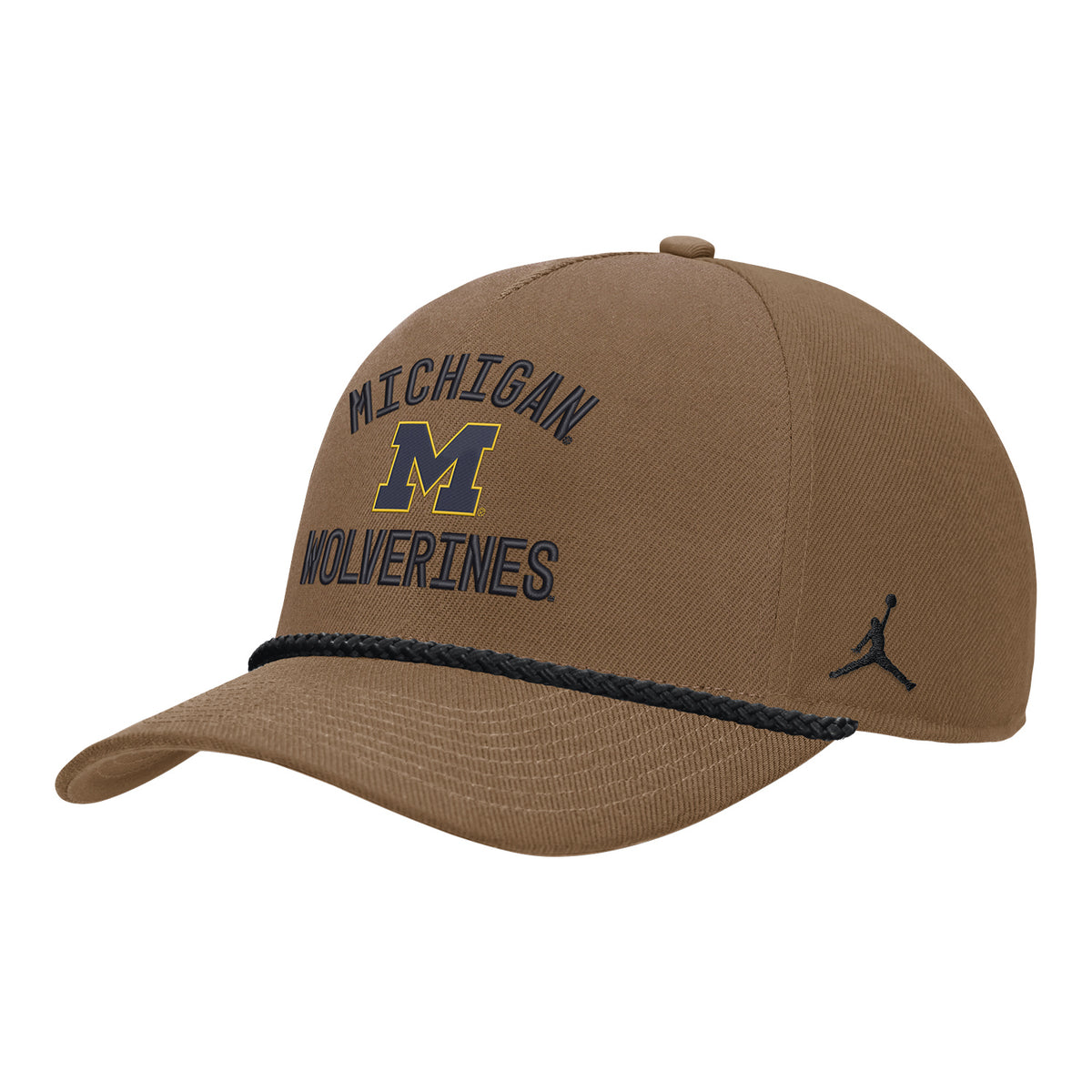 Michigan Wolverines Nike Jordan Brown Rise Adjustable Hat