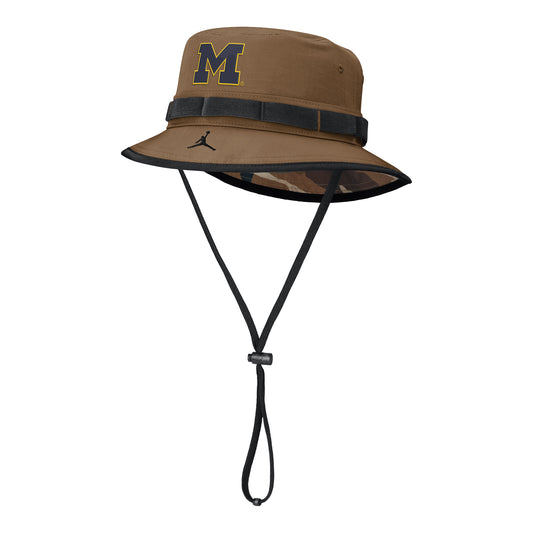 Michigan Wolverines Nike Jordan Brown Boonie Bucket Hat