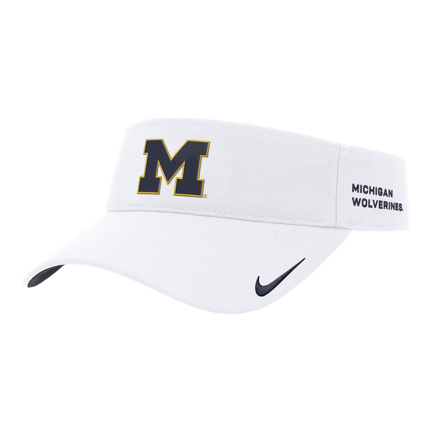 Michigan Wolverines Jordan White Gameday Visor - Front View