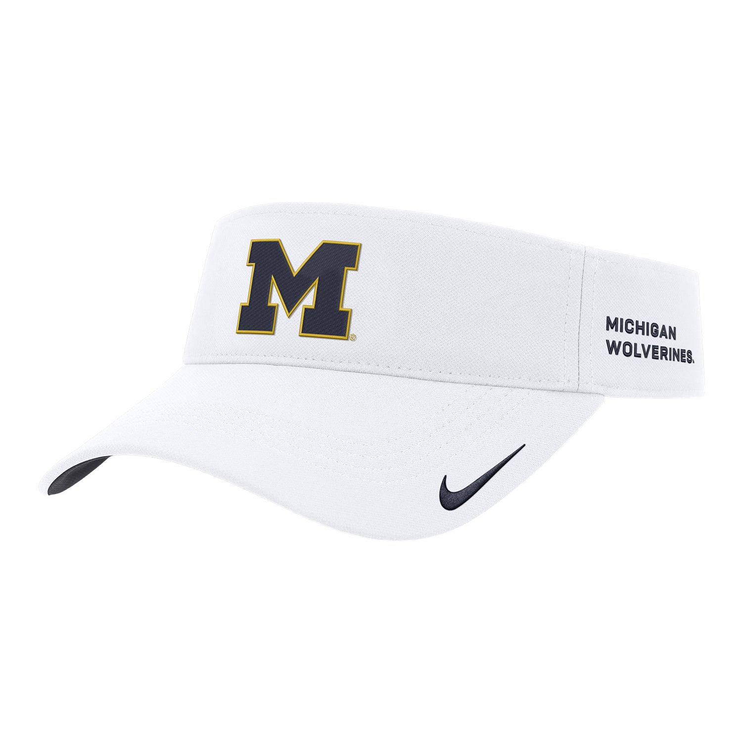 Michigan Wolverines Jordan White Gameday Visor - Front View