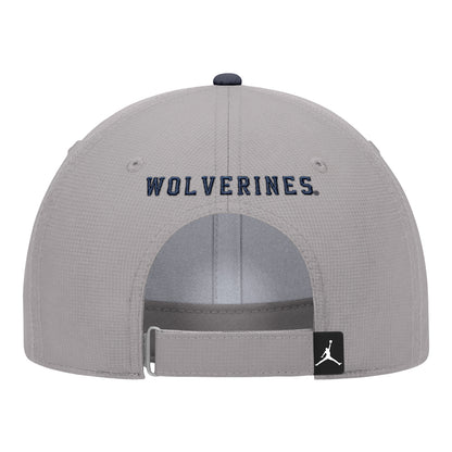Michigan Wolverines Jordan Grey Stripe Adjustable Hat