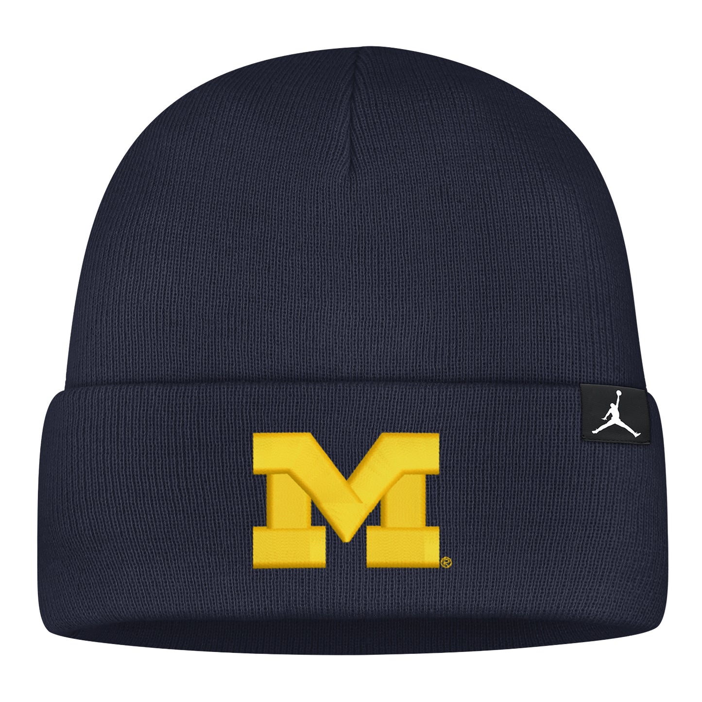Michigan Wolverines Jordan Navy Football Utility Beanie - Front View