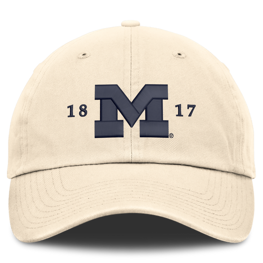 Michigan Wolverines Jordan Unstructured Adjustable Tan Club Hat