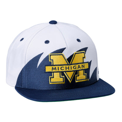 Michigan Wolverines Homefield White Sharktooth Hat