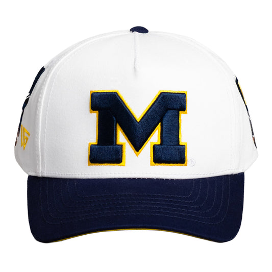 Michigan Wolverines Woodn Grail Stadium Back Hit Hat