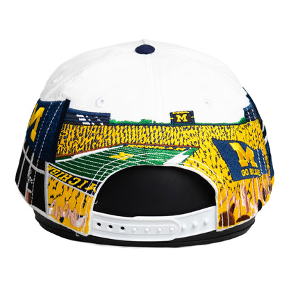 Michigan Wolverines Woodn Grail Stadium Back Hit Hat