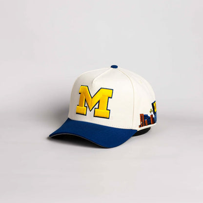 Michigan Wolverines Woodn Grail Stadium Side Hit Hat