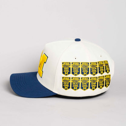 Michigan Wolverines Woodn Grail Banners Hat