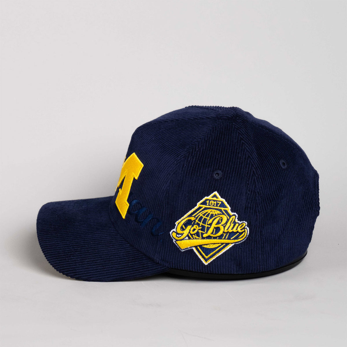 Michigan Wolverines Woodn Grail Stack Script Hat