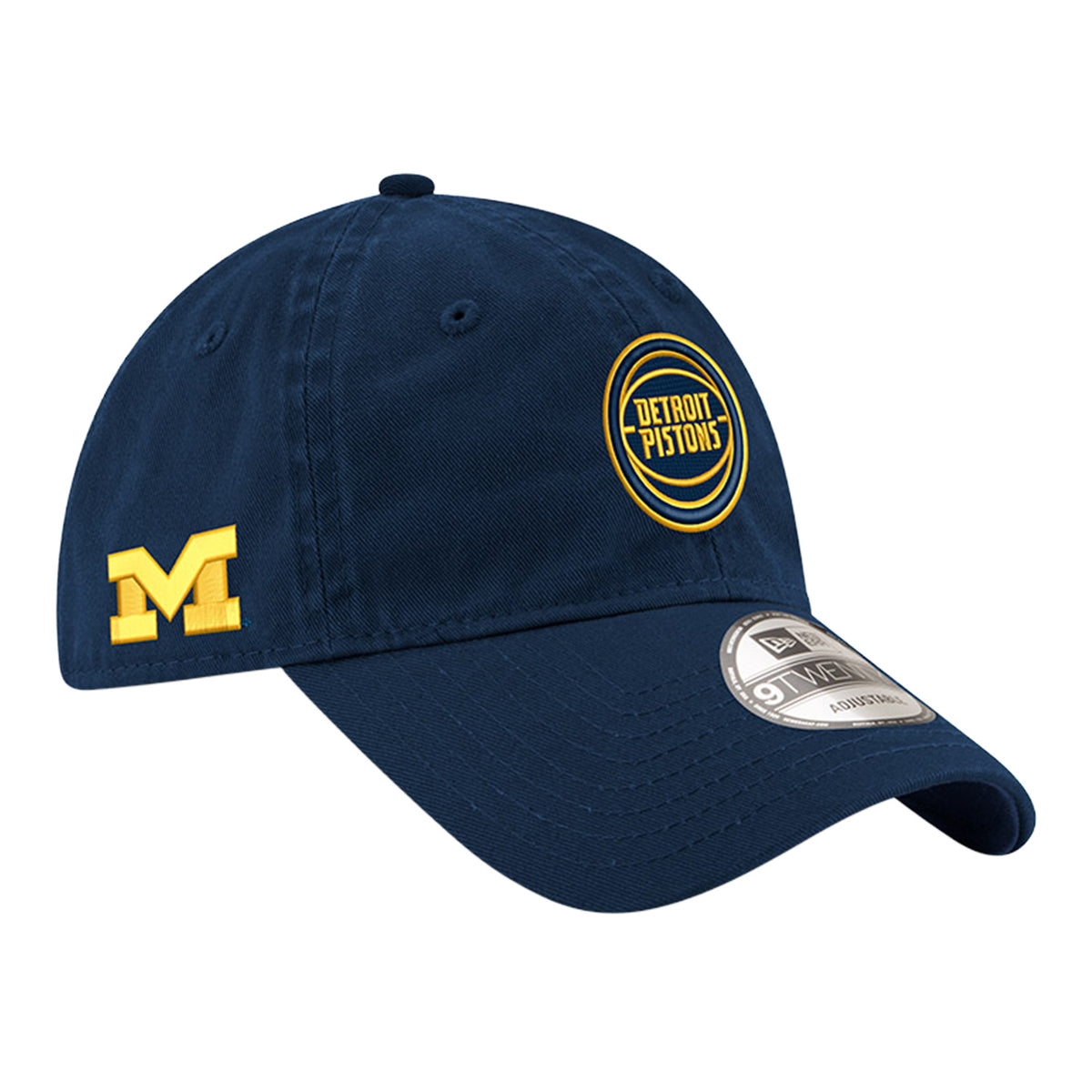Michigan Wolverines x Detroit Pistons New Era Navy Hat
