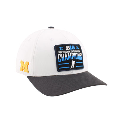 Michigan Wolverines Hockey Big Ten Champions Hat - Front Right View