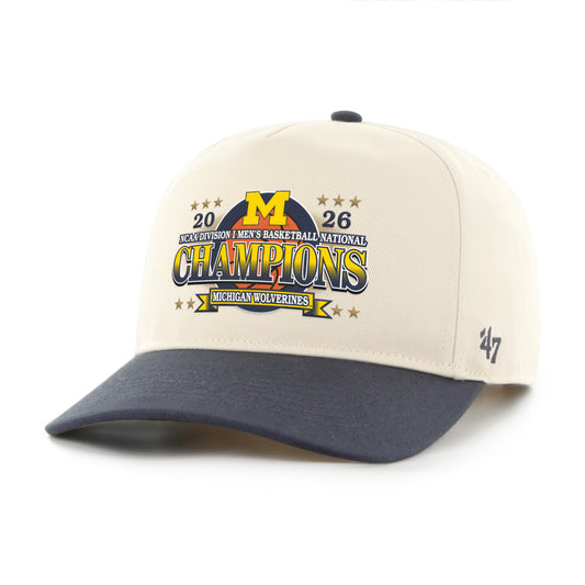Michigan Wolverines Men's Basketball National Champions Two Tone Graphic Hat