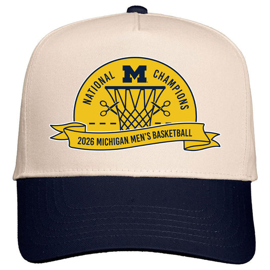 Michigan Wolverines Basketball 2025-26 National Champions Two-Tone Hat