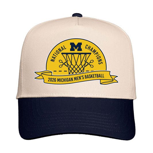 Michigan Wolverines Basketball 2025-26 National Champions Two-Tone Hat