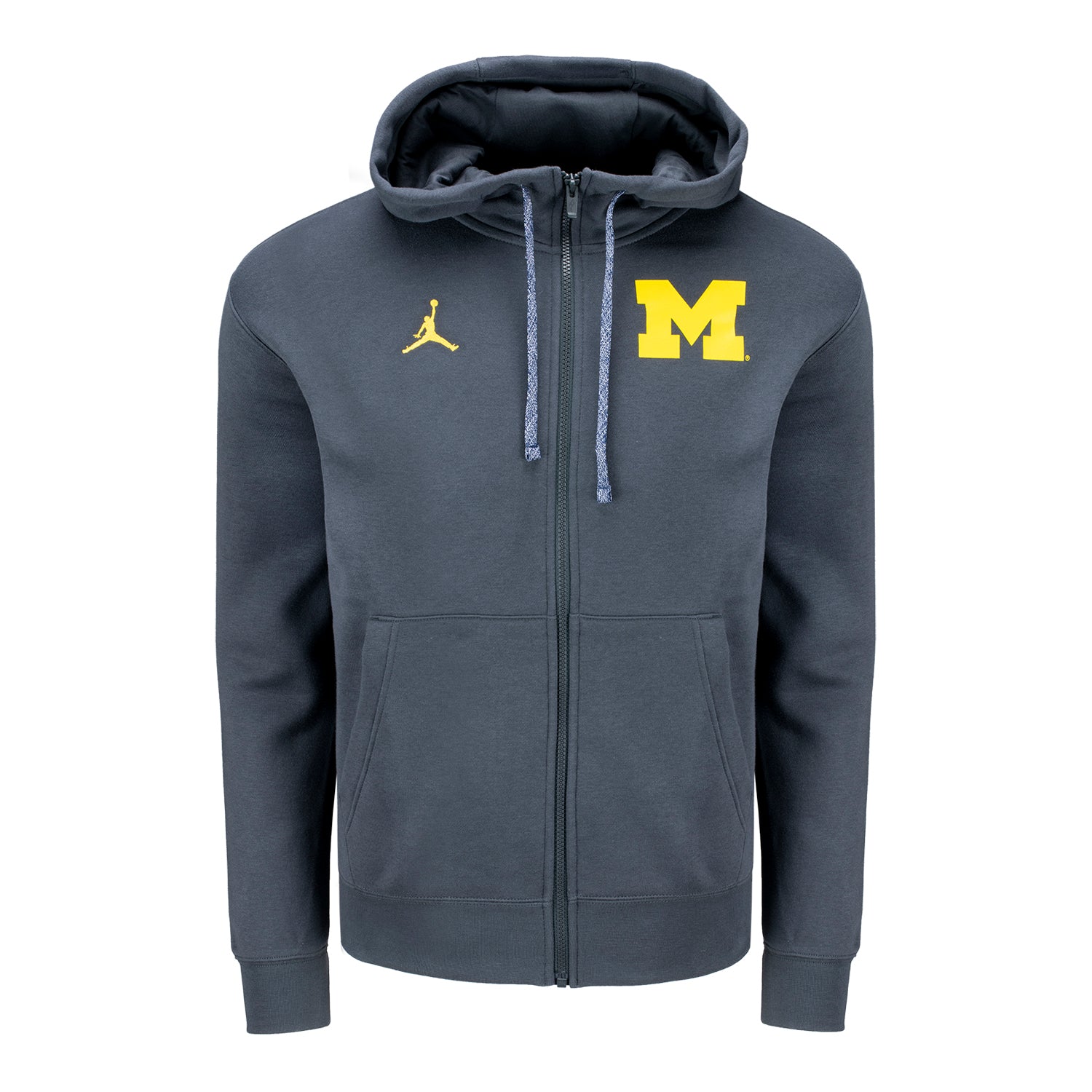 Michigan Wolverines Jordan Brand 2024 Sideline Full-Zip Hoodie - Front View