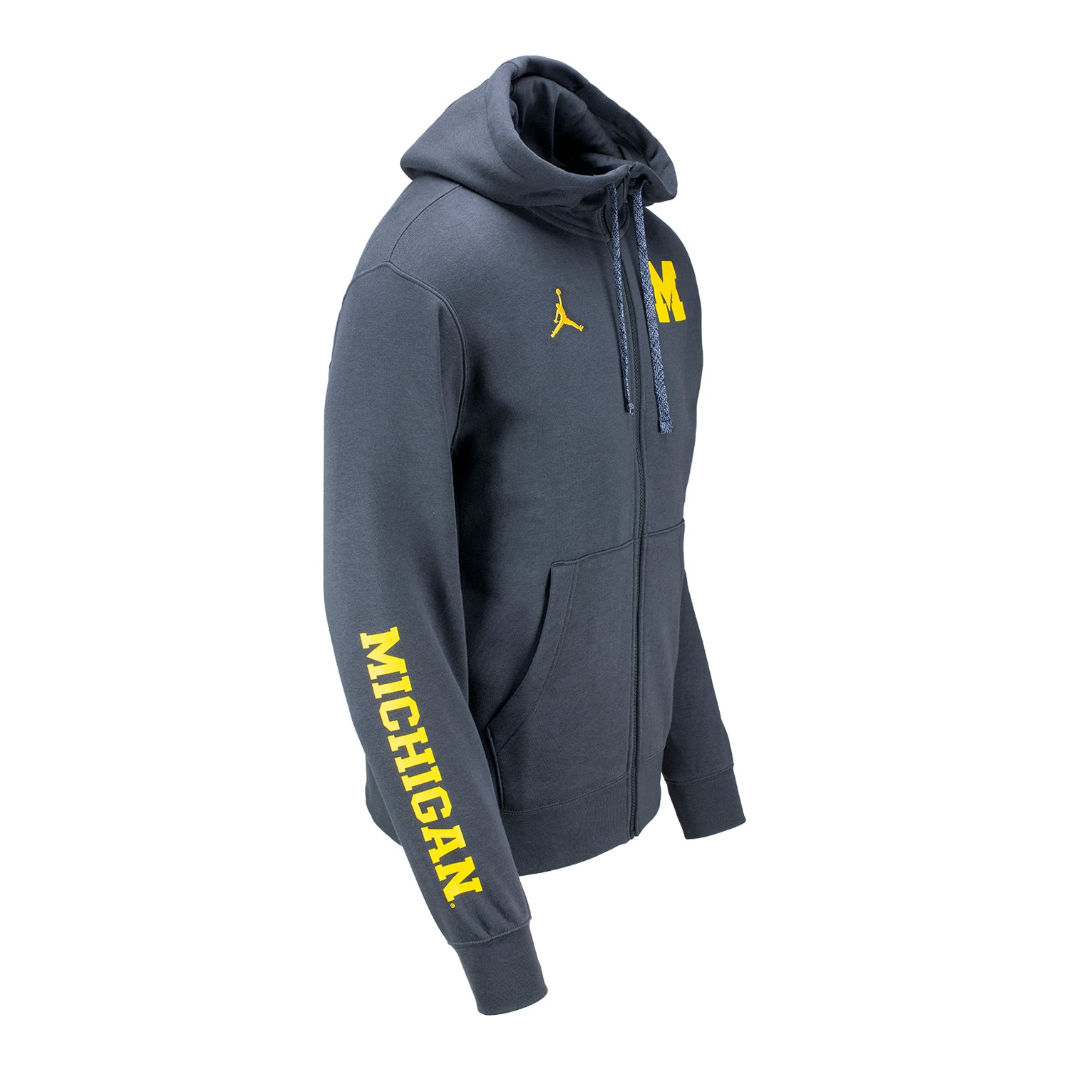 Michigan Wolverines Jordan Brand 2024 Sideline Full-Zip Hoodie - Side View