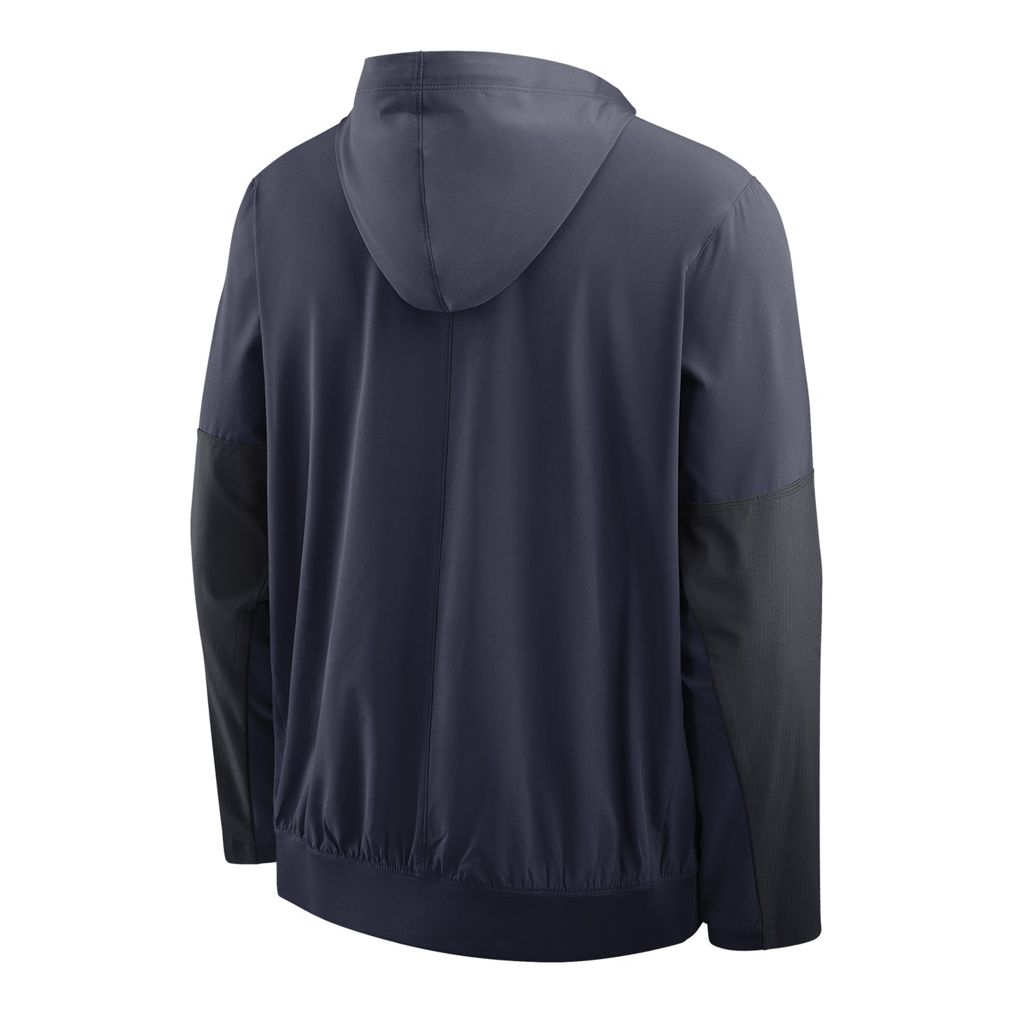 Michigan Wolverines Nike Jordan Navy Hooded Anorak Jacket - Back View