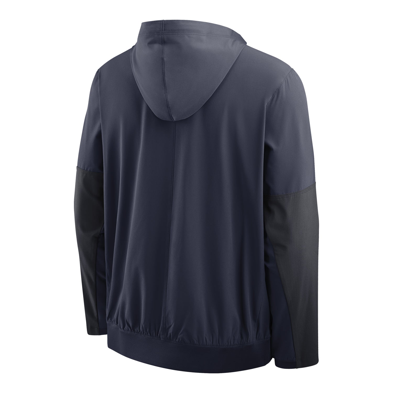 Michigan Wolverines Nike Jordan Navy Hooded Anorak Jacket - Back View