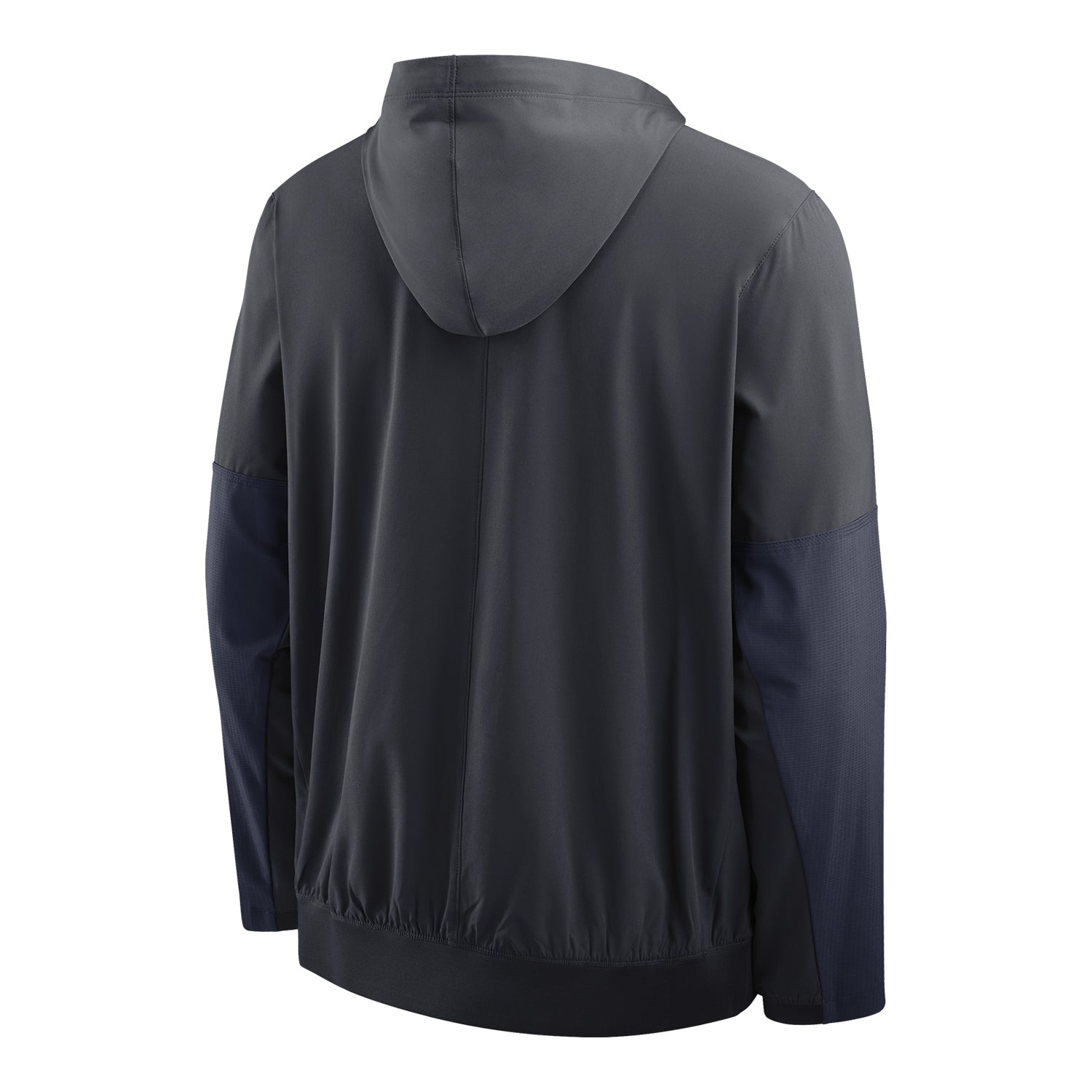 Michigan Wolverines Nike Jordan Navy Hooded Anorak Windbreaker Jacket - Back View