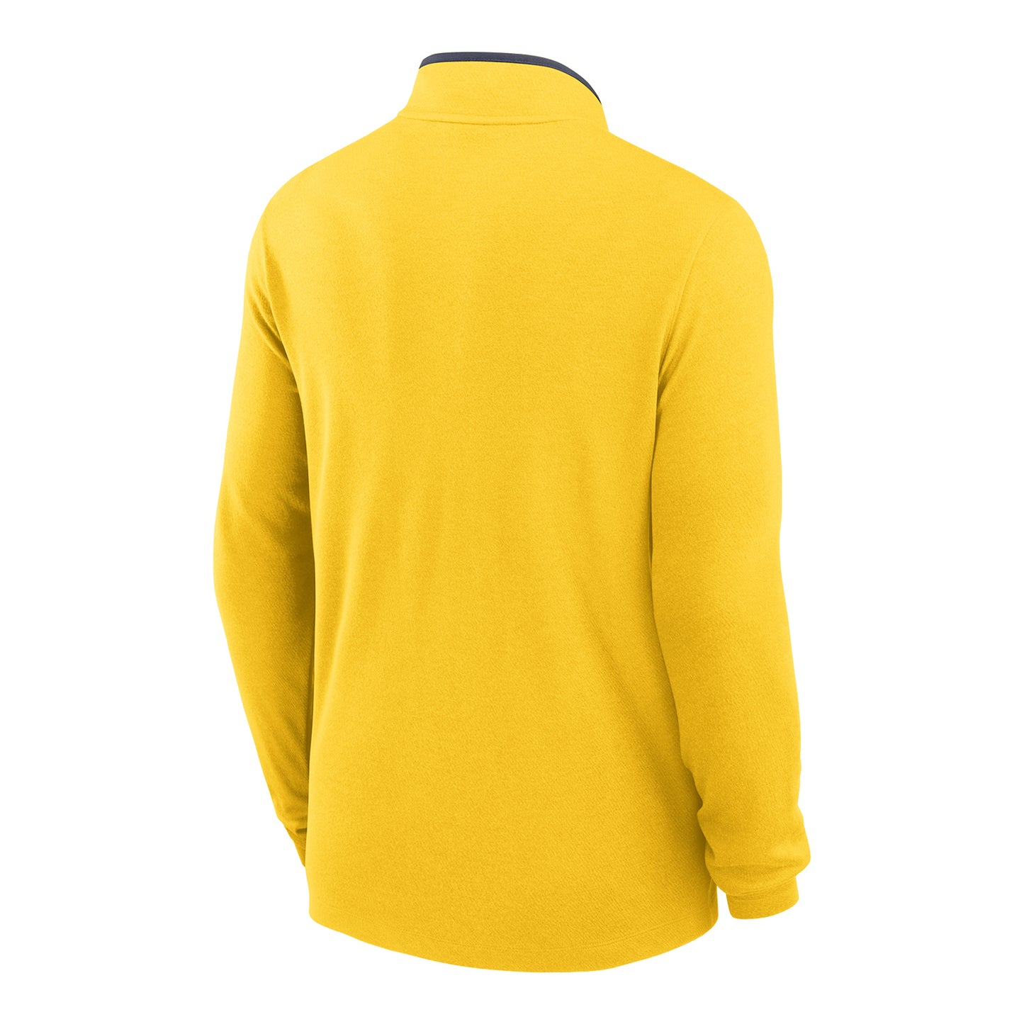 Michigan Wolverines Jordan Brand Victory Courtside Maize Long Sleeve Maize Pullover - Back View