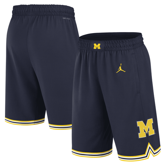 Michigan Wolverines Jordan Team Logo Navy Shorts