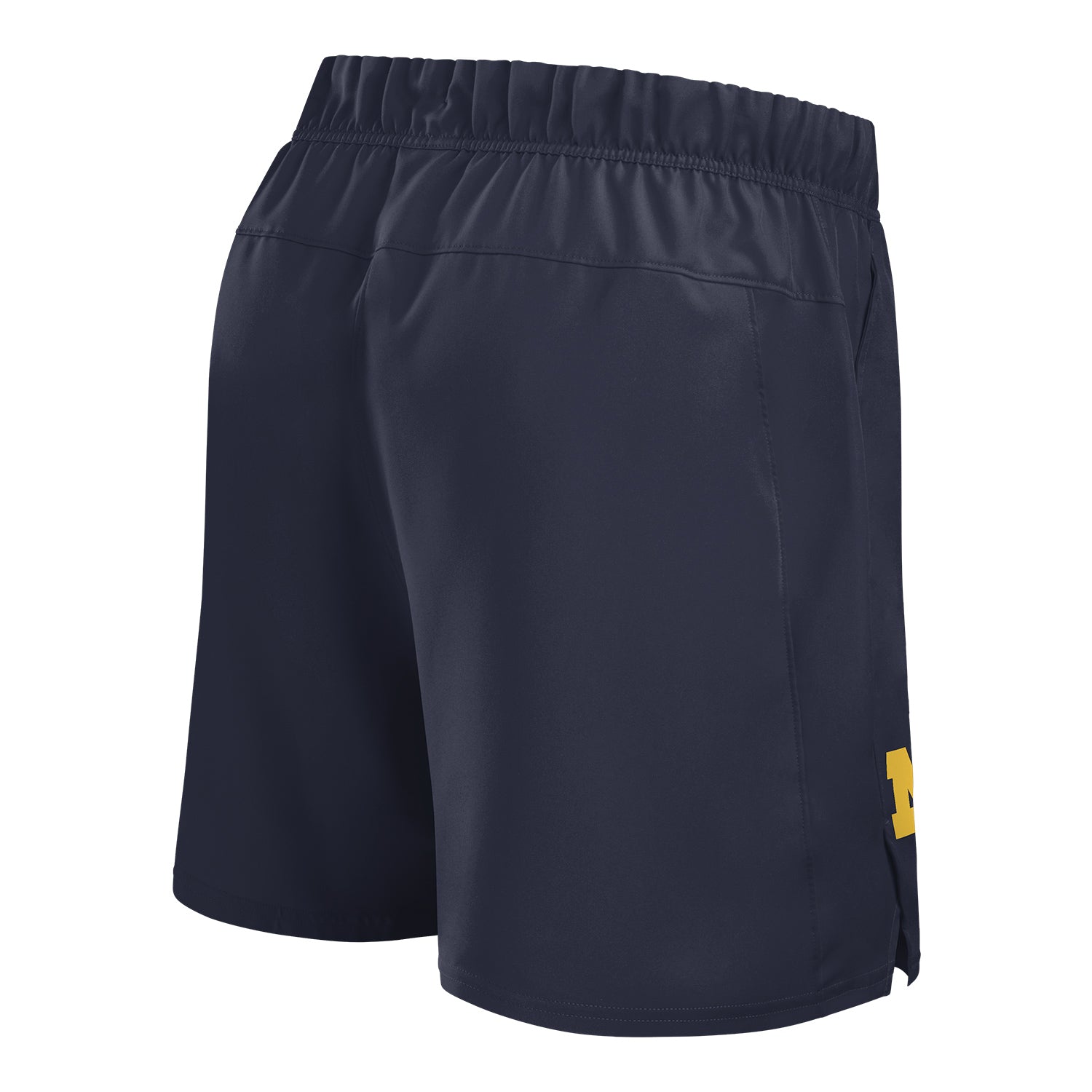 Michigan Wolverines Jordan Woven Victory Shorts In Navy - Back View