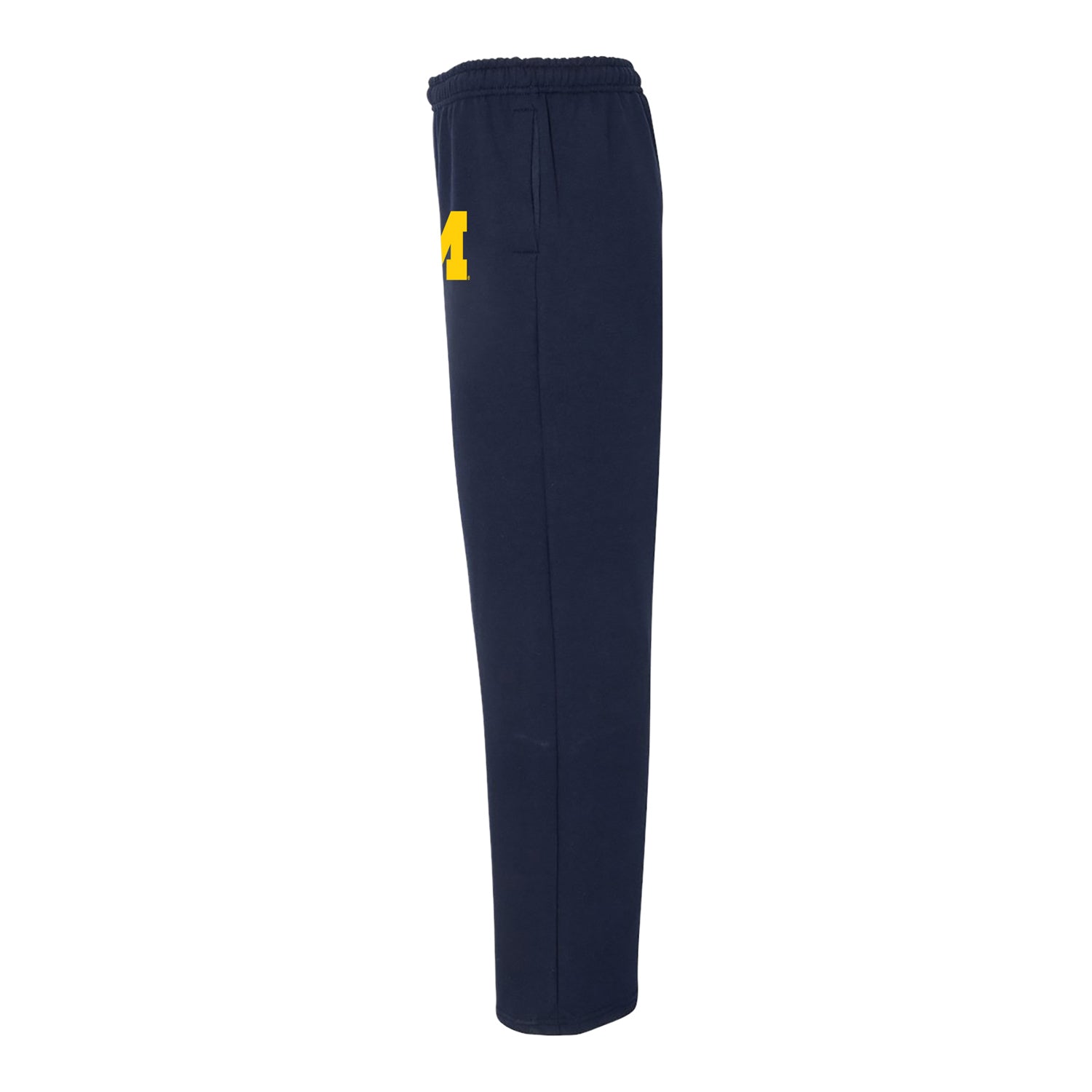 University of Michigan Block M Pants In Blue - Side View