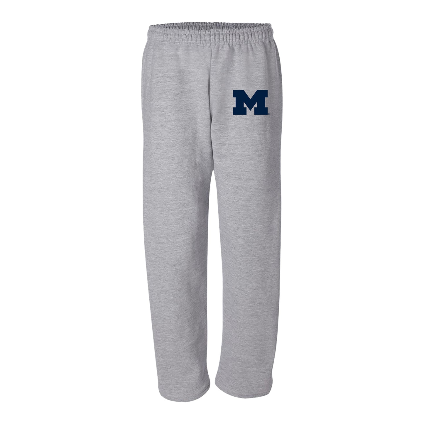 University of Michigan Block M Gray Pants - Front View