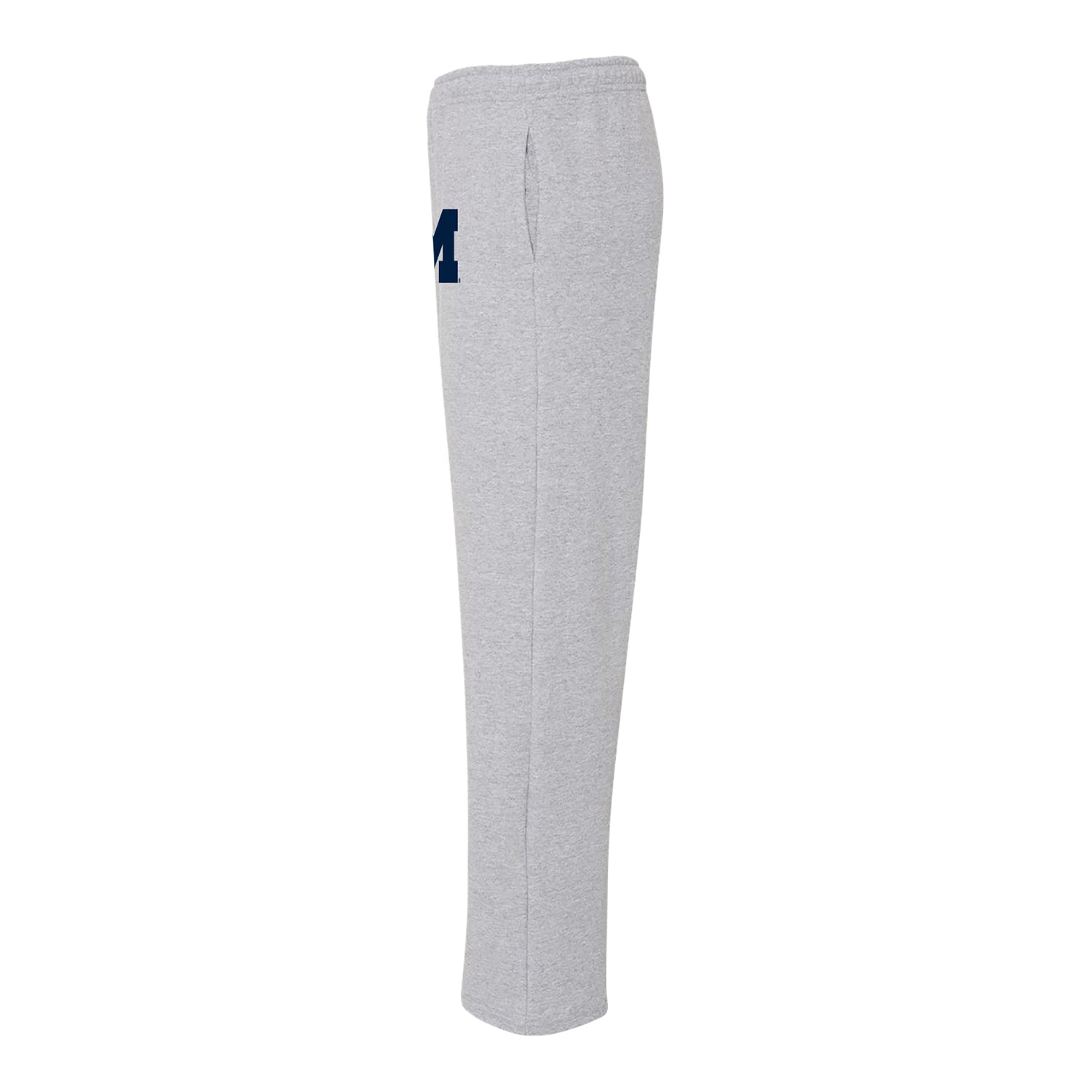 University of Michigan Block M Gray Pants - Opposite Side View