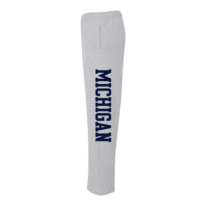 University of Michigan Block M Gray Pants - Side View