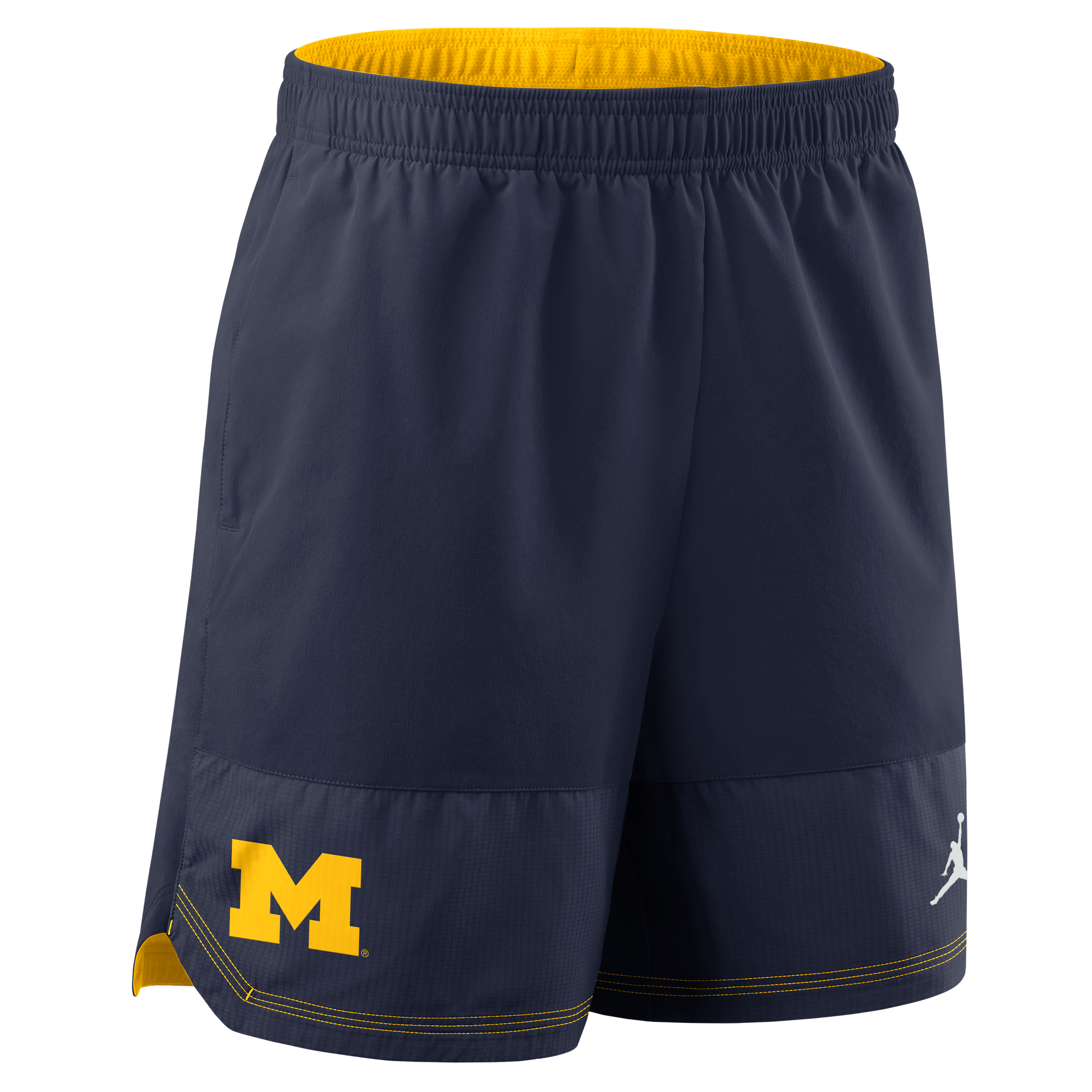 Michigan Wolverines Jordan Dri-fit Woven Shorts - Front View