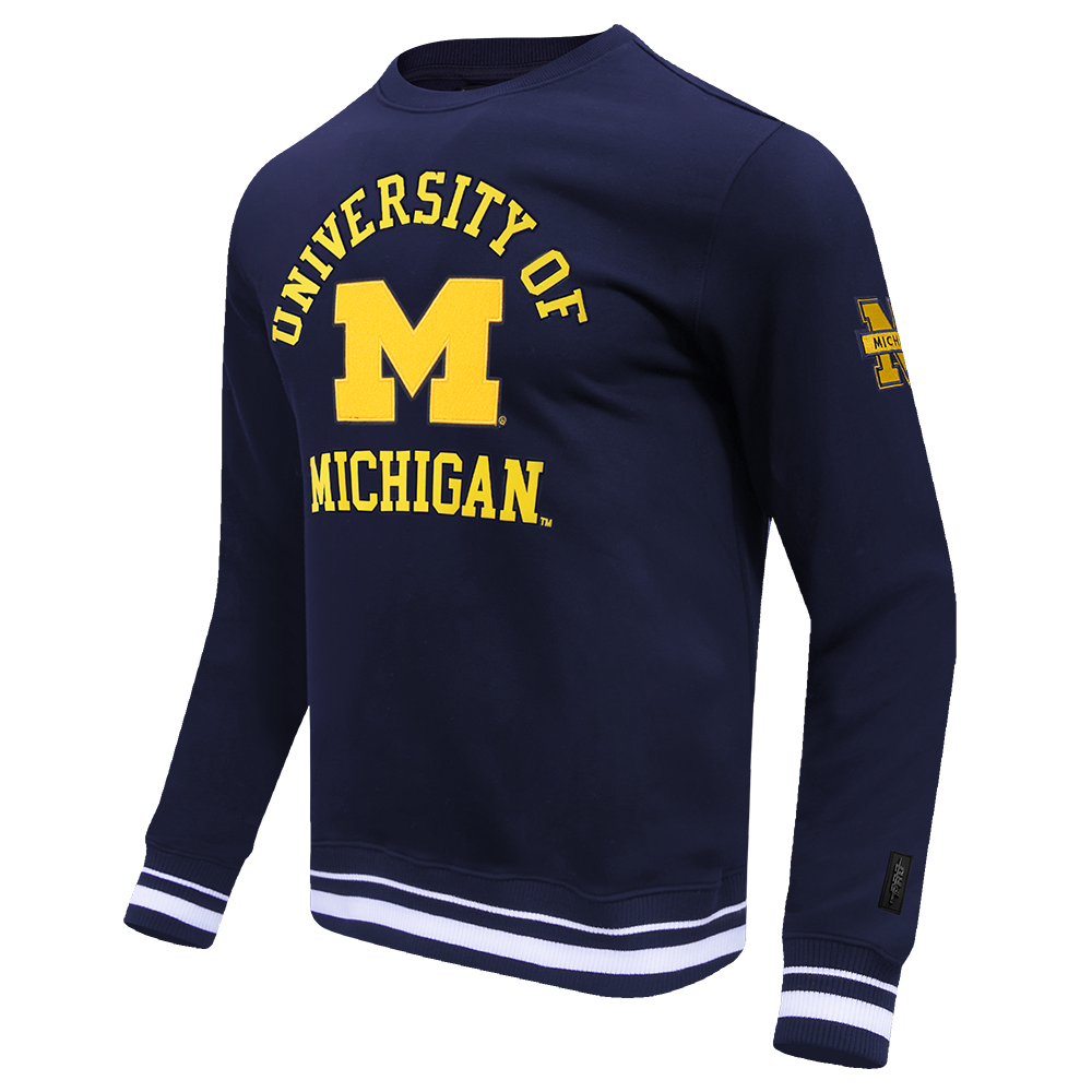 Michigan Wolverines Pro Standard University of Michigan Crew - Front Angled View