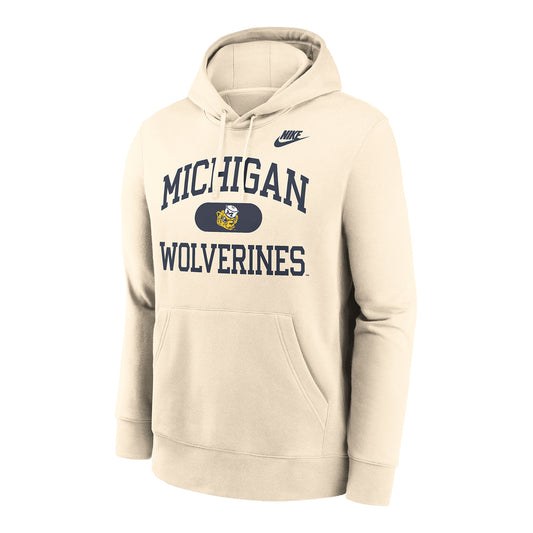 Michigan Wolverines Nike Legact Campus Bold Sweatshirt - Front View