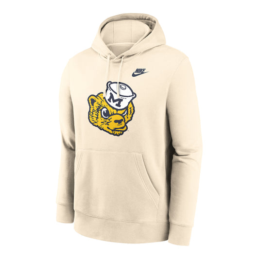 Michigan Wolverines Nike Legacy Club Fleece Sweatshirt - Front View