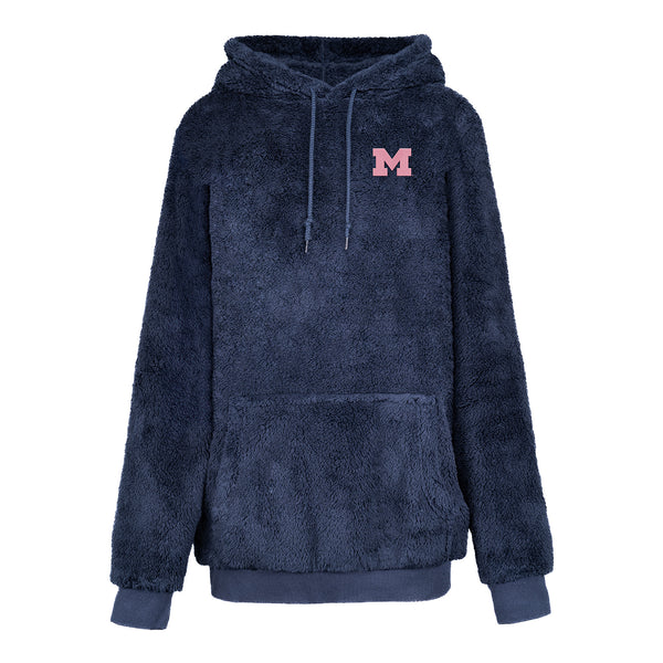 売れ筋商品|||ゲームデイ パーカー・スウェットシャツ アウター レディース Women's Navy Michigan Wolverines Back To Reality Colorblock Pullover Sweatshirt Navy Ladies Michigan Sweatshirts, Michigan Hoodie, Michigan
