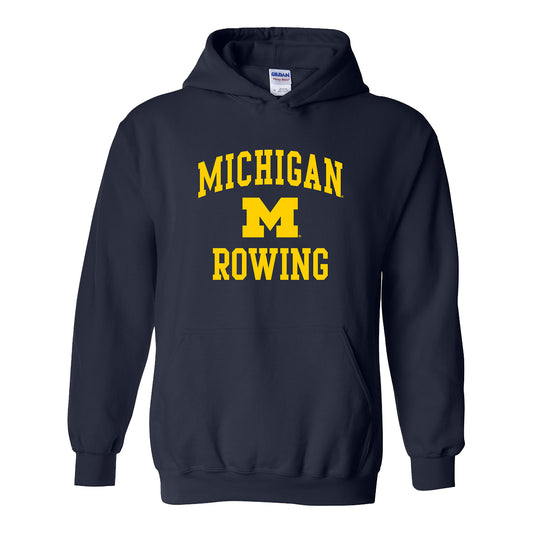 Michigan Wolverines Rowing Navy Sweatshirt - Front View