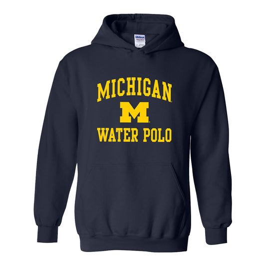 Michigan Wolverines Water Polo Navy Sweatshirt