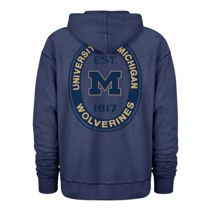 Michigan Wolverines 47 Brand Grey Boot Path Ravine Fleece Hoodie