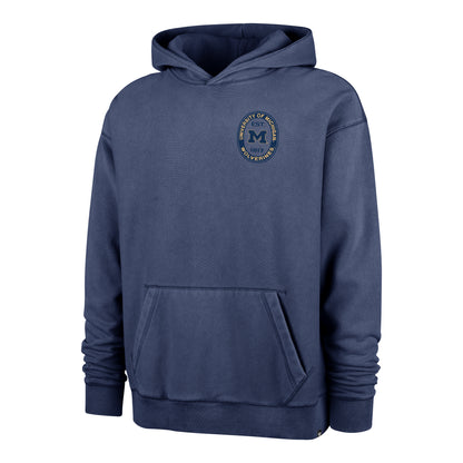 Michigan Wolverines 47 Brand Grey Boot Path Ravine Fleece Hoodie
