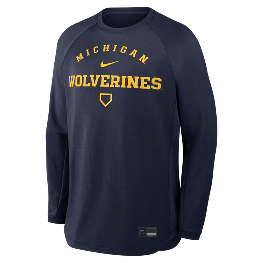 Michigan Wolverines Home Plate Navy Crewneck
