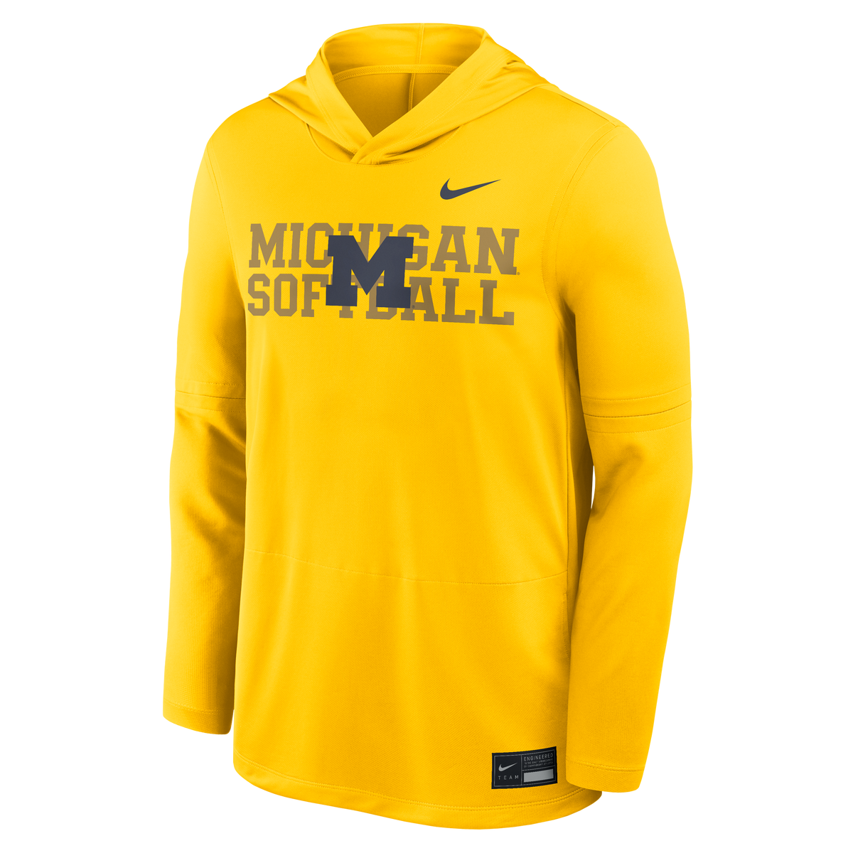 ZAM SPORTS Michigan プルオーバー XL Michigan Wolverines Softball Maize Hooded Long Sleeve – The M Den Shop