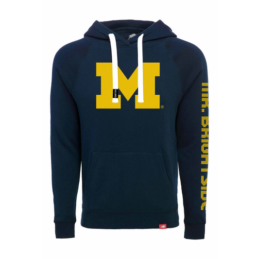 Michigan Wolverines Mr. Brightside Midnight Navy Olsen Hoodie - Front View