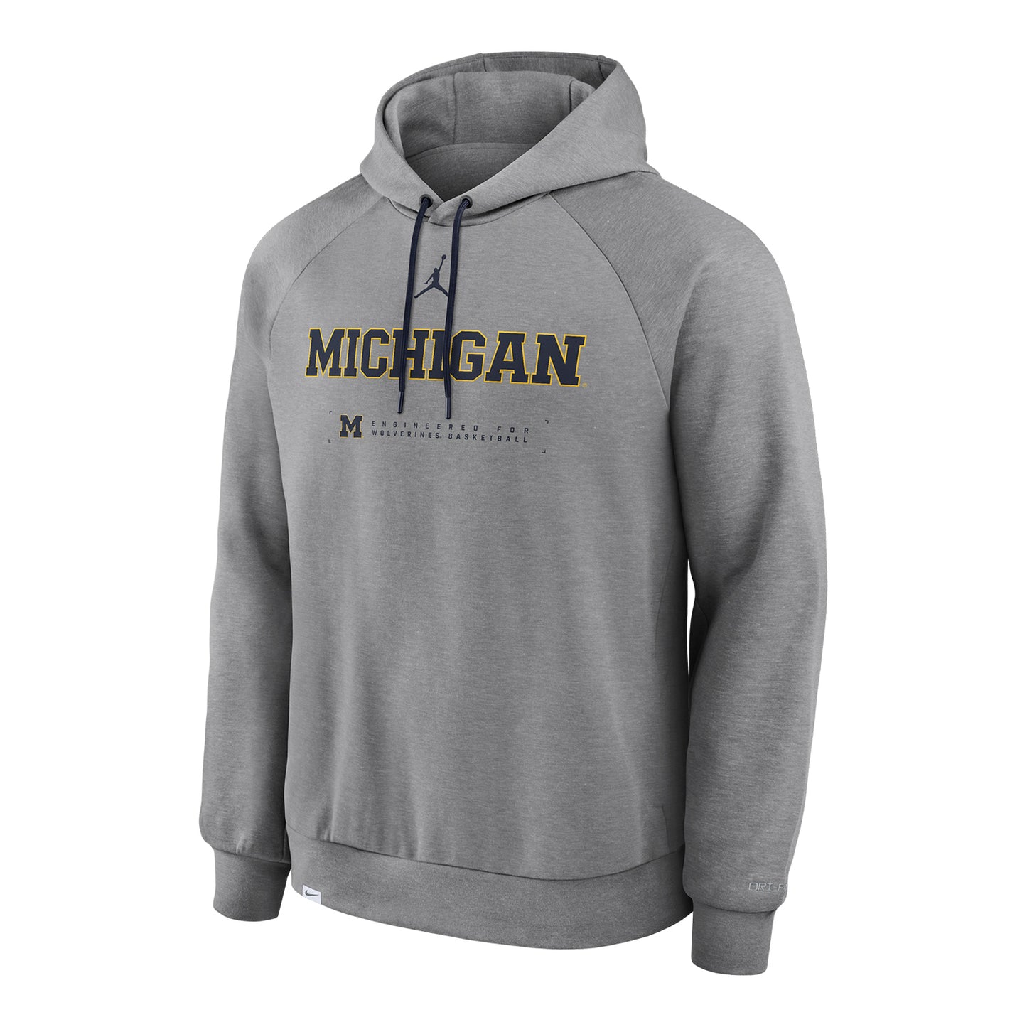 Michigan Wolverines Basketball Dri-Fit Practice Hoodie - Front View