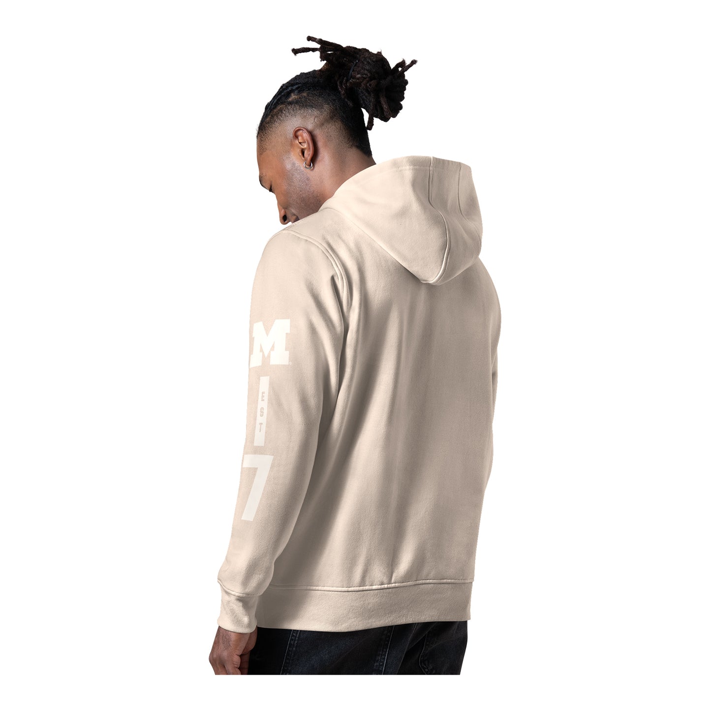 Michigan Wolverines Cream Locker Room Fleece Hoodie