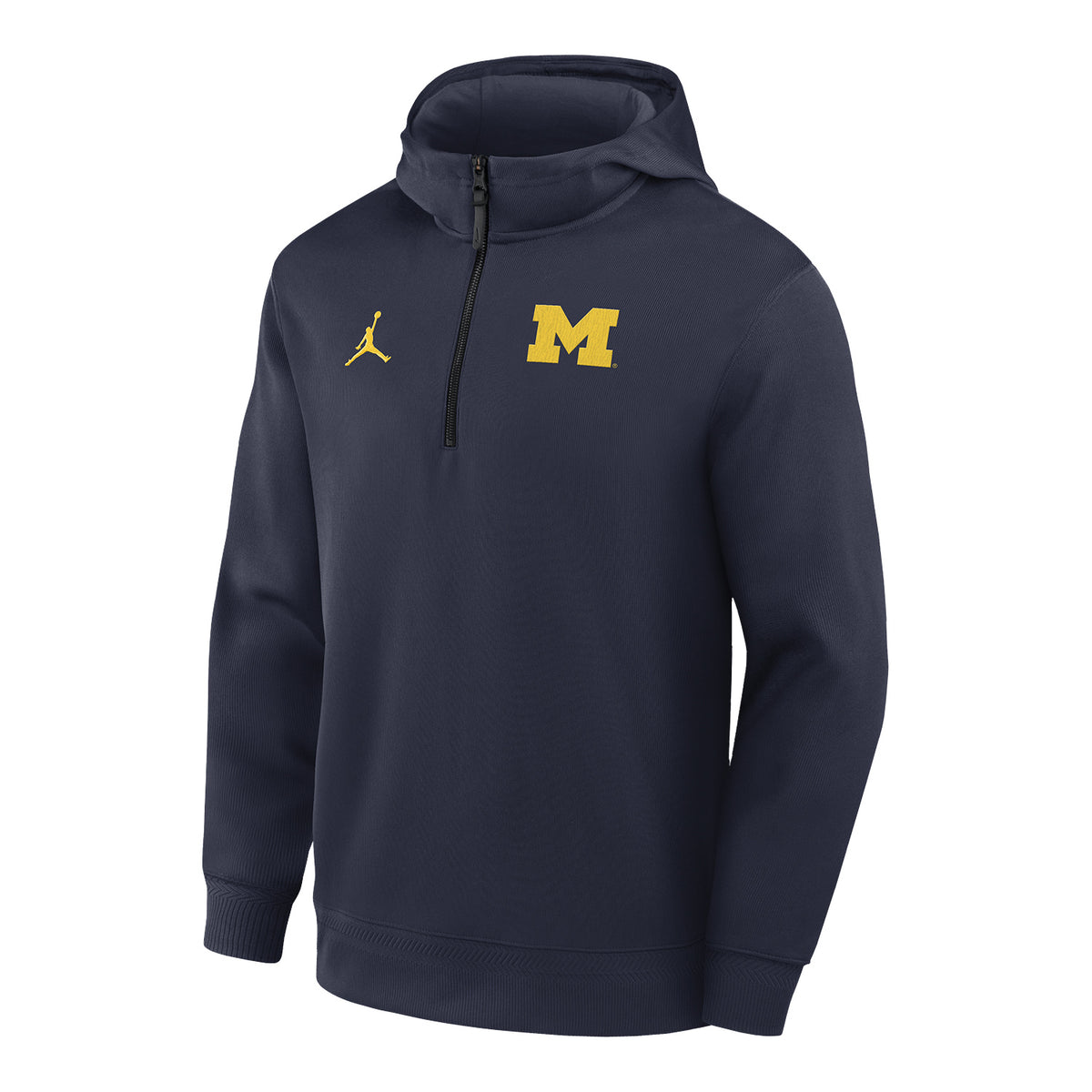 Michigan Wolverines Nike Navy Dri-Fit Coaches Half Zip