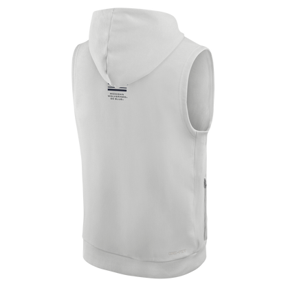 Michigan Wolverines Jordan Dri-fit Sleeveless Hoodie – The M Den Shop