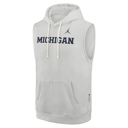 Michigan Wolverines Jordan Dri-fit Sleeveless Hoodie