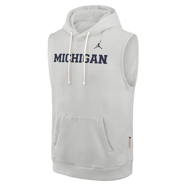 Michigan Wolverines Jordan Dri-fit Sleeveless Hoodie – The M Den Shop