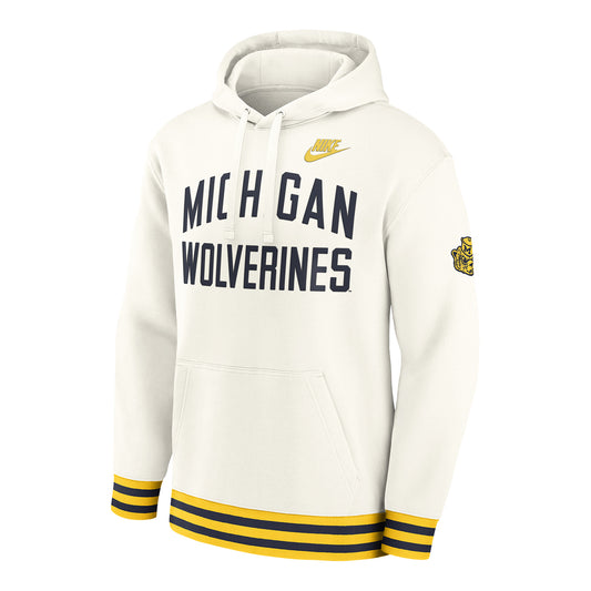 Michigan Wolverines Nike White Legacy Retro Hoodie
