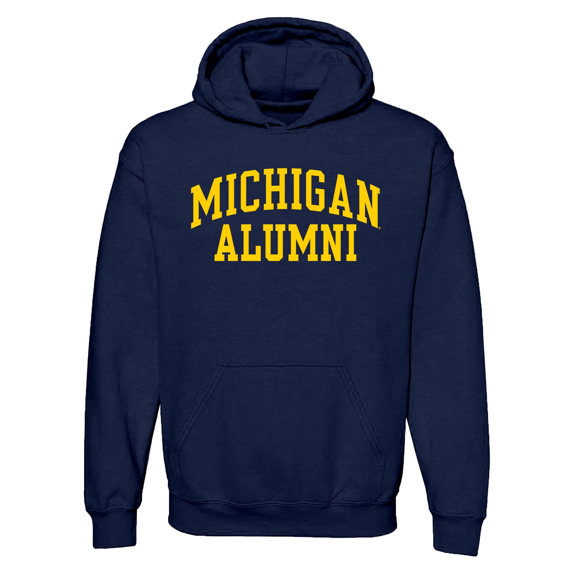 Michigan Wolverines Navy Alumni Hoodie - Front View